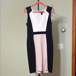 Elegant Black and White Dress